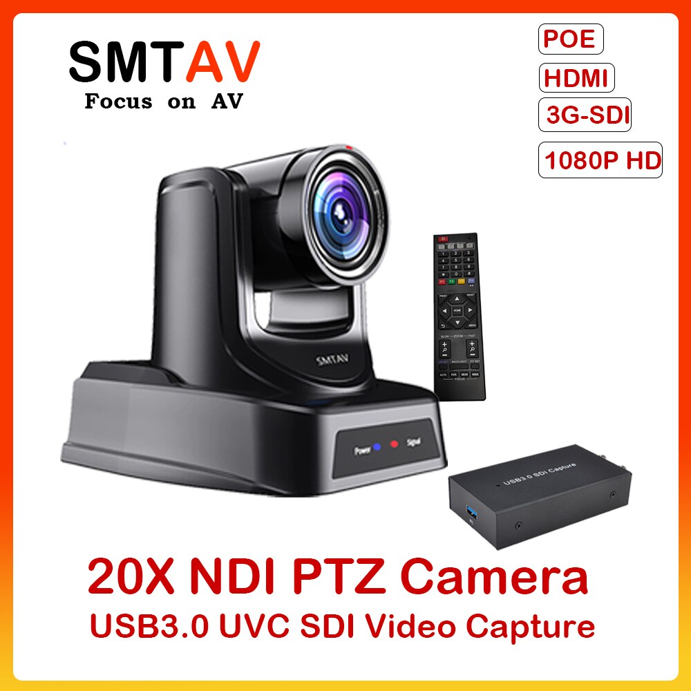 SMTAV AI  NDI  ,  , HDMI/SDI/USB3.0/IP Ʈ  USB3.0 SDI ĸó ̺, 20X, 16X 
